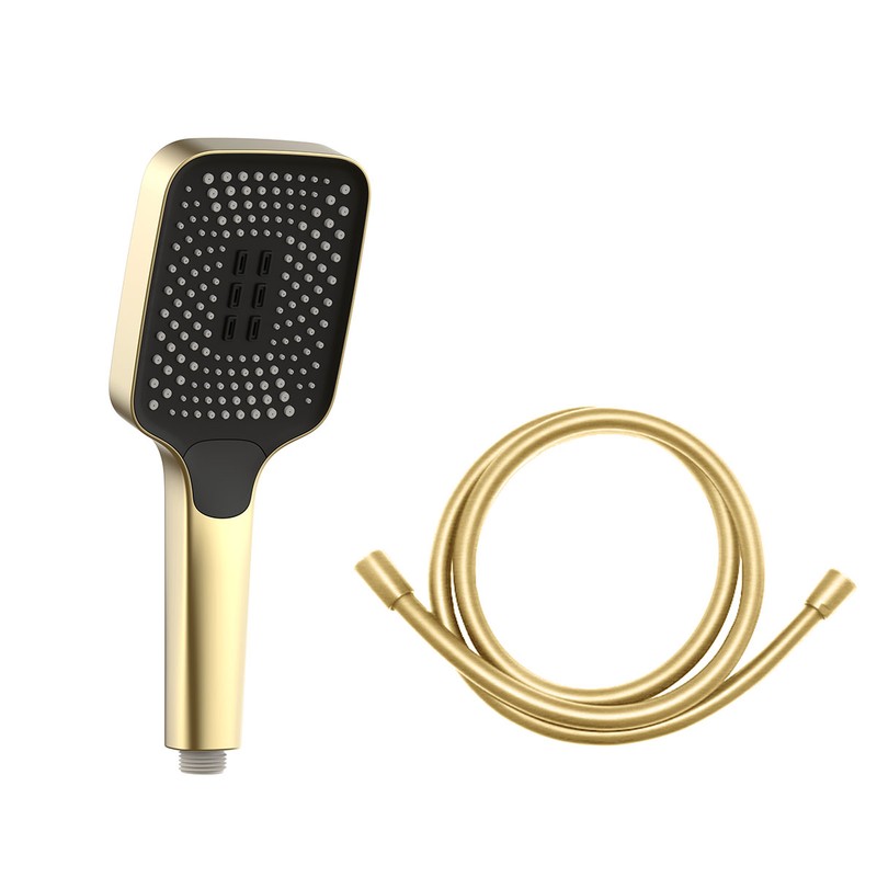 Душевой комплект Vincea  VSFW-4211BG встраиваемый, двухрежимный, брашированное золото