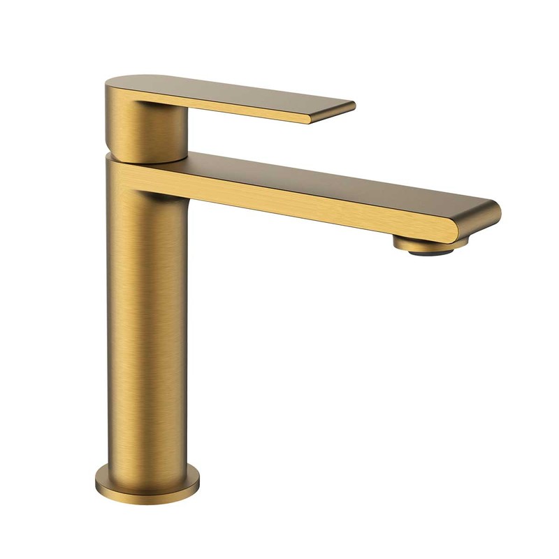 Смеситель для раковины Vincea Vogue VBF-1V1BG , брашированное золото