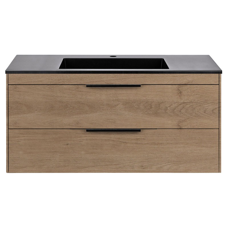 Тумба под раковину Vincea Chiara 2D 100 VMC-2C2100NO подвесная N.Oak