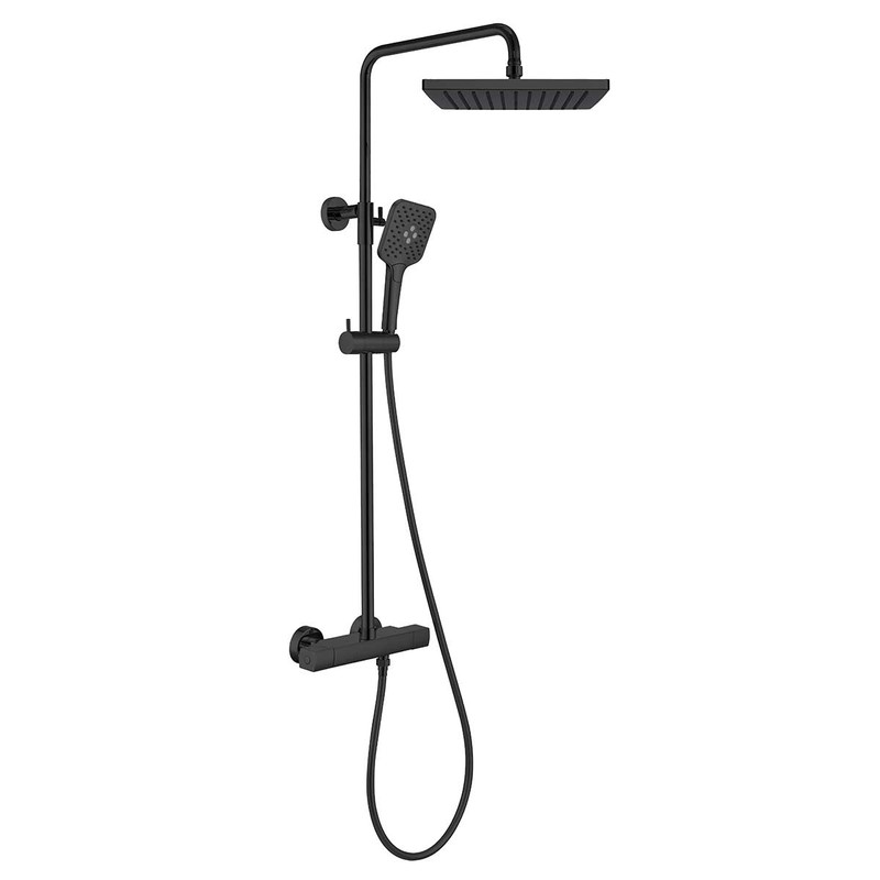 Душевая стойка Vincea  Next VSFS-1N0TMB термостатическая, черный