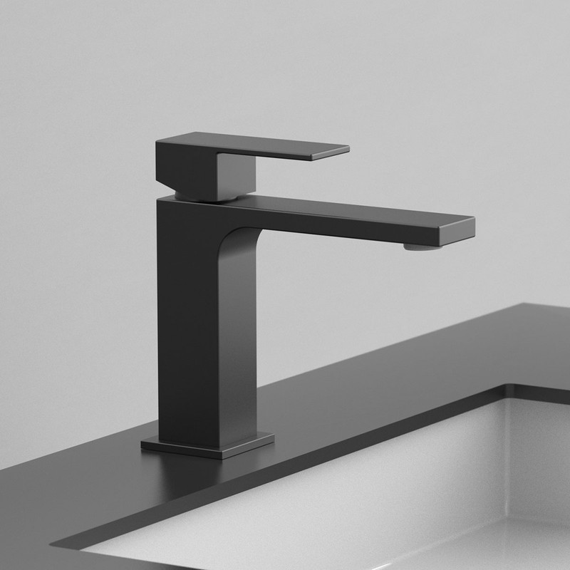 Смеситель для раковины Vincea Cube VBF-1C01MB , черный