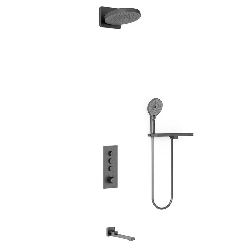 Душевой комплект Vincea  VSFW-433TI1RGM встраиваемый, вороненая сталь