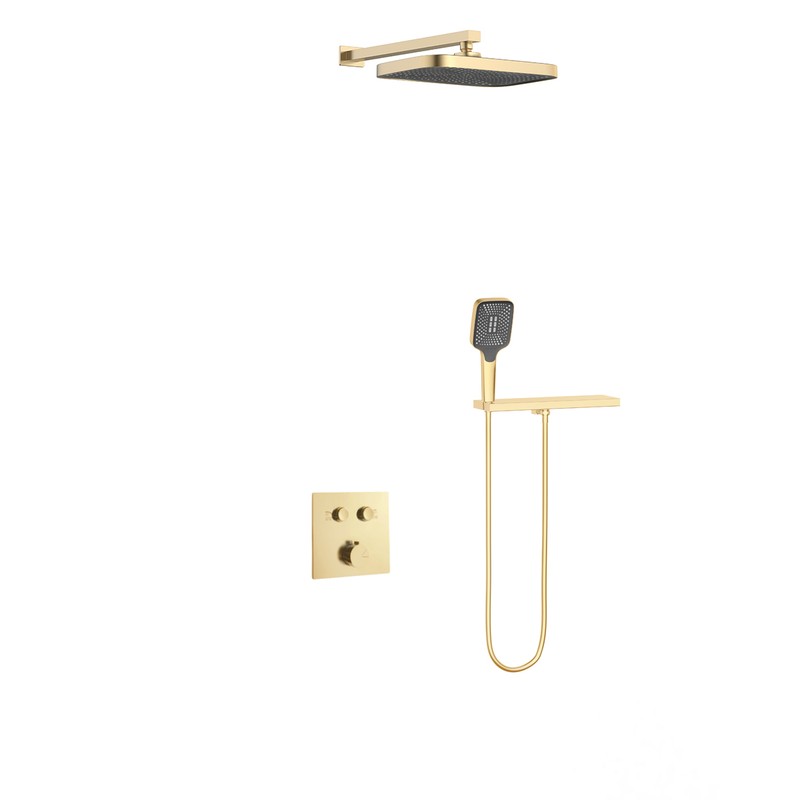 Душевой комплект Vincea  VSFW-4211RBG встраиваемый, 2 режима, брашированное золото