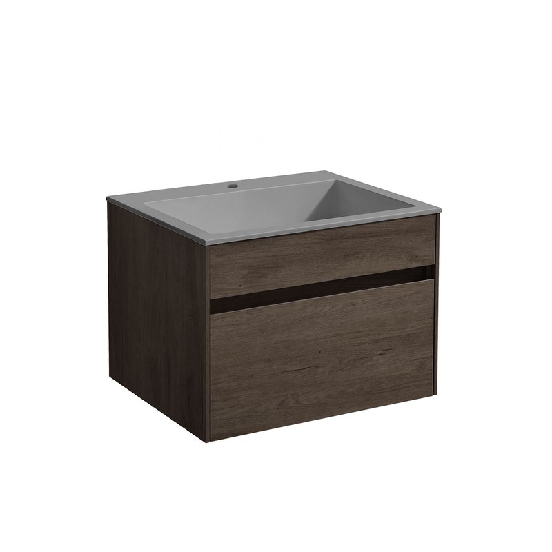 Тумба под раковину Vincea Chiara 60 VMC-2C600RO подвесная R.Oak