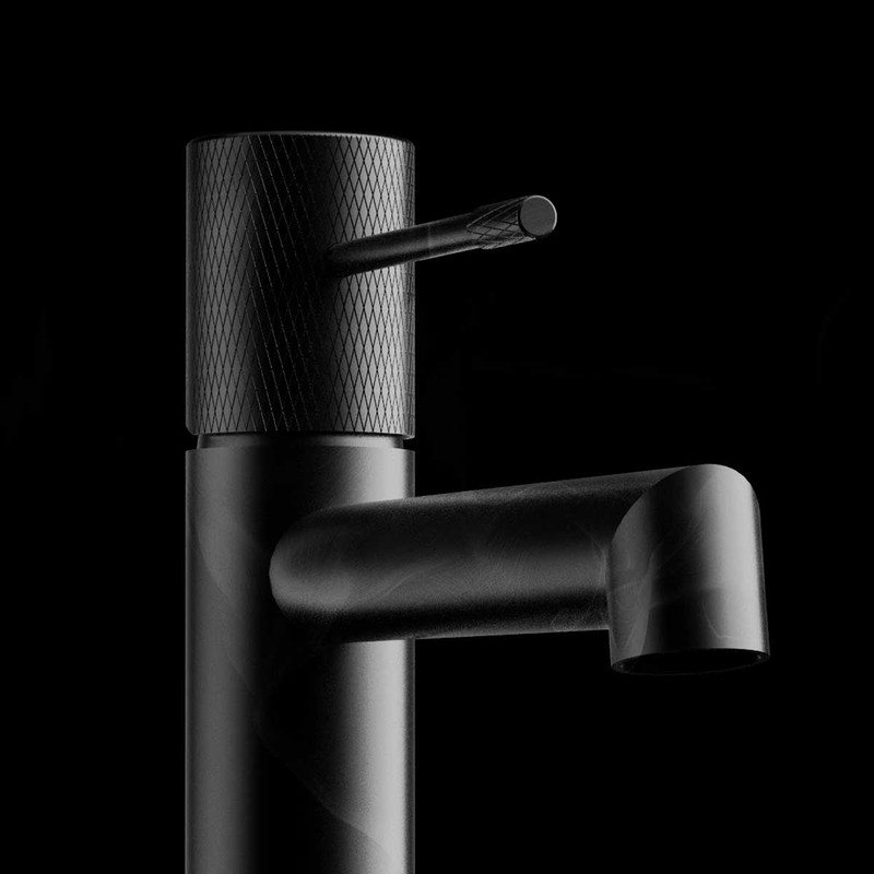 Смеситель для накладной раковины Vincea Desire VBF-1D2MB , черный