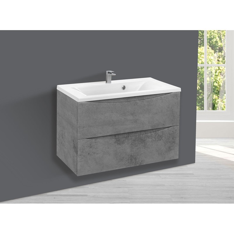 Тумба под раковину Vincea Mia 75 VMC-2MA750BT подвесная Beton