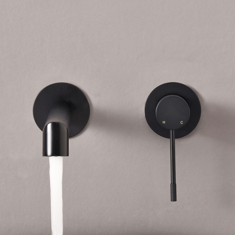 Смеситель для раковины Vincea Desire VBFW-1D1MB встраиваемый , черный