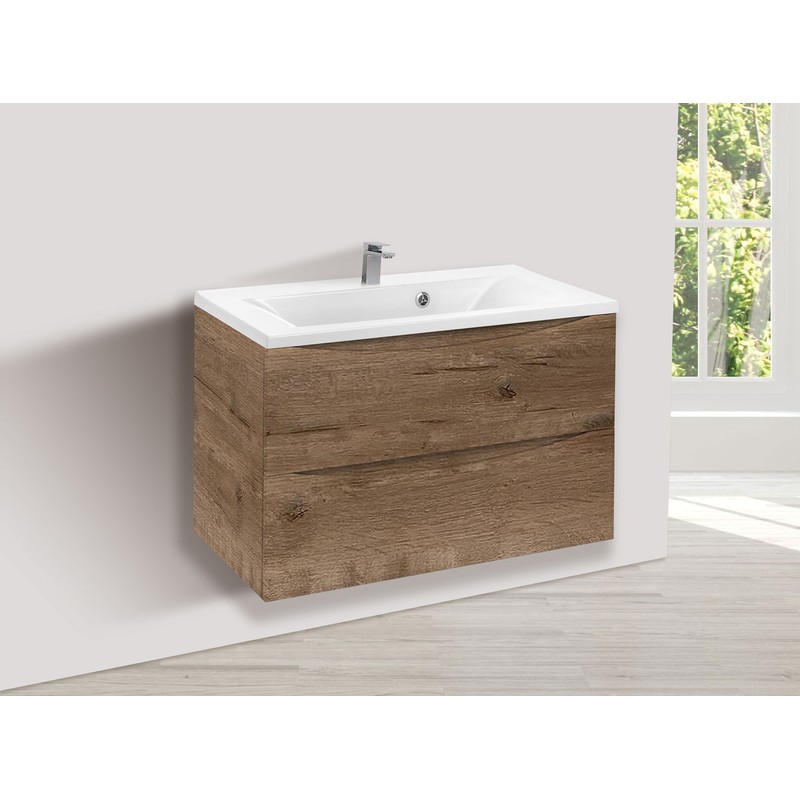 Тумба под раковину Vincea Mia 80 VMC-2MA800VO подвесная V.Oak