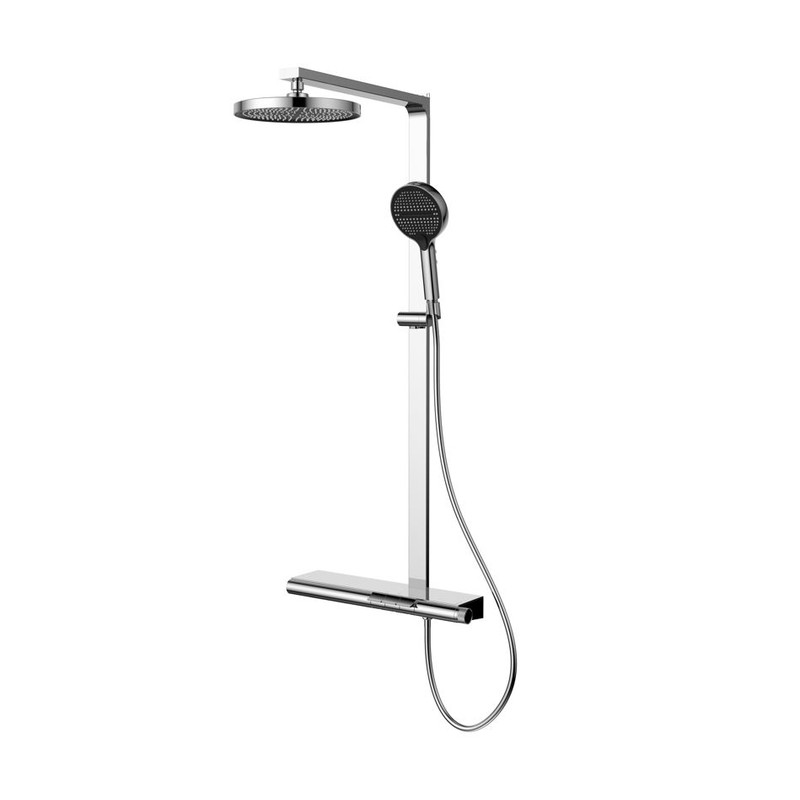 Душевая стойка Vincea  Arco VSFS-4AR1CH с изливом, хром