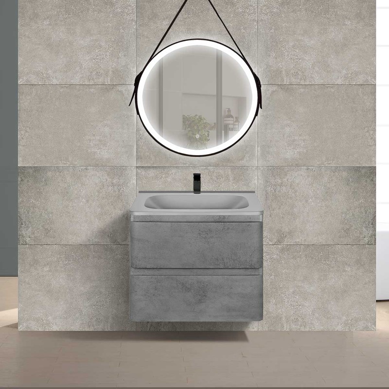 Тумба под раковину Vincea Vico VMC-2V600BT подвесная Beton