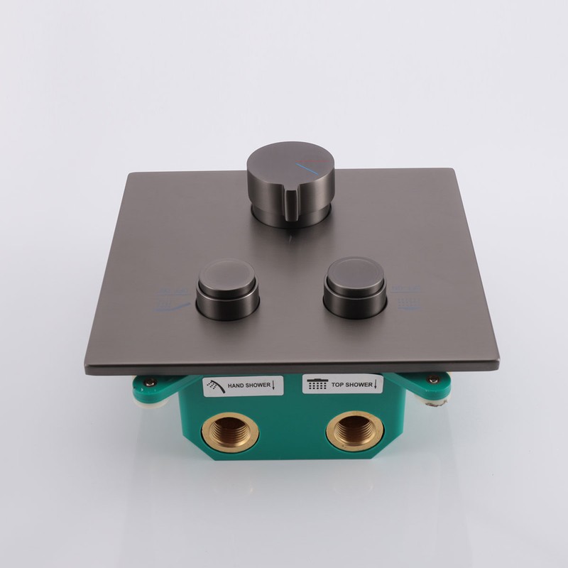 Встраиваемый смеситель для душа Vincea  VSCV-421GM двухфункциональный, Черный