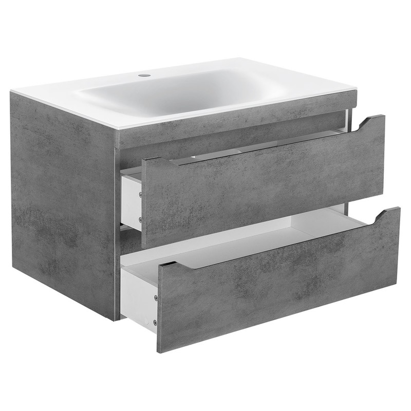 Тумба под раковину Vincea Fine VMC-2F800BT подвесная Beton