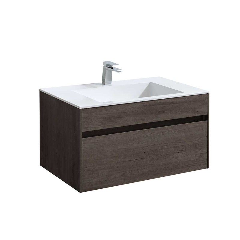 Тумба под раковину Vincea Chiara 80 VMC-2C800RO подвесная R.Oak