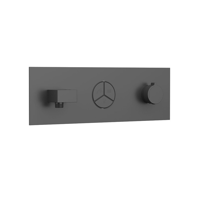 Душевой комплект Vincea  VSFW-432TI2GM встраиваемый, вороненая сталь