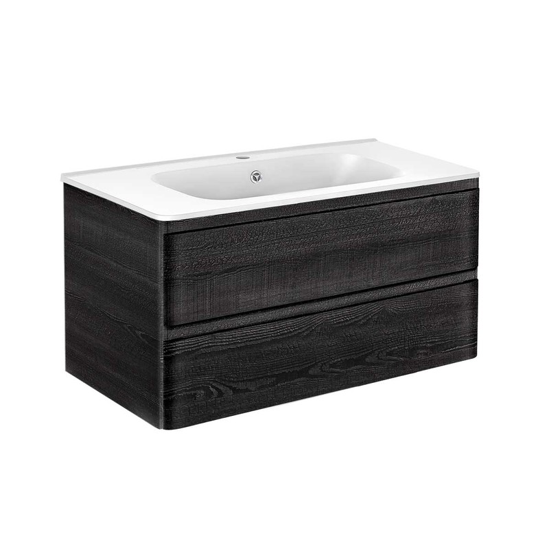 Тумба под раковину Vincea Vico 100 VMC-2V100CN подвесная Carbone