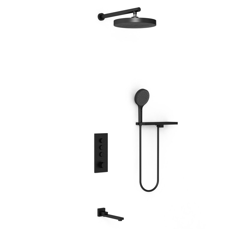 Душевой комплект Vincea  VSFW-433TI2RMB встраиваемый, черный