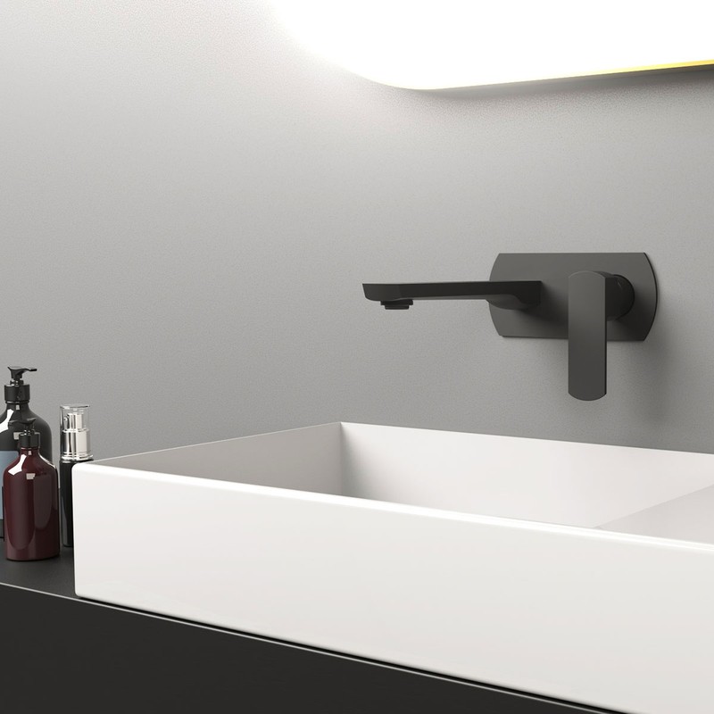 Смеситель для раковины Vincea Next VBFW-1N1MB встраиваемый , черный