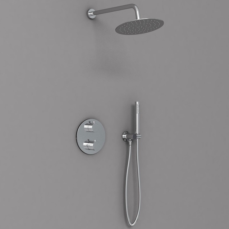 Душевой комплект Vincea  VSFW-101TCH термостатический встраиваемый, двухрежимный, хром