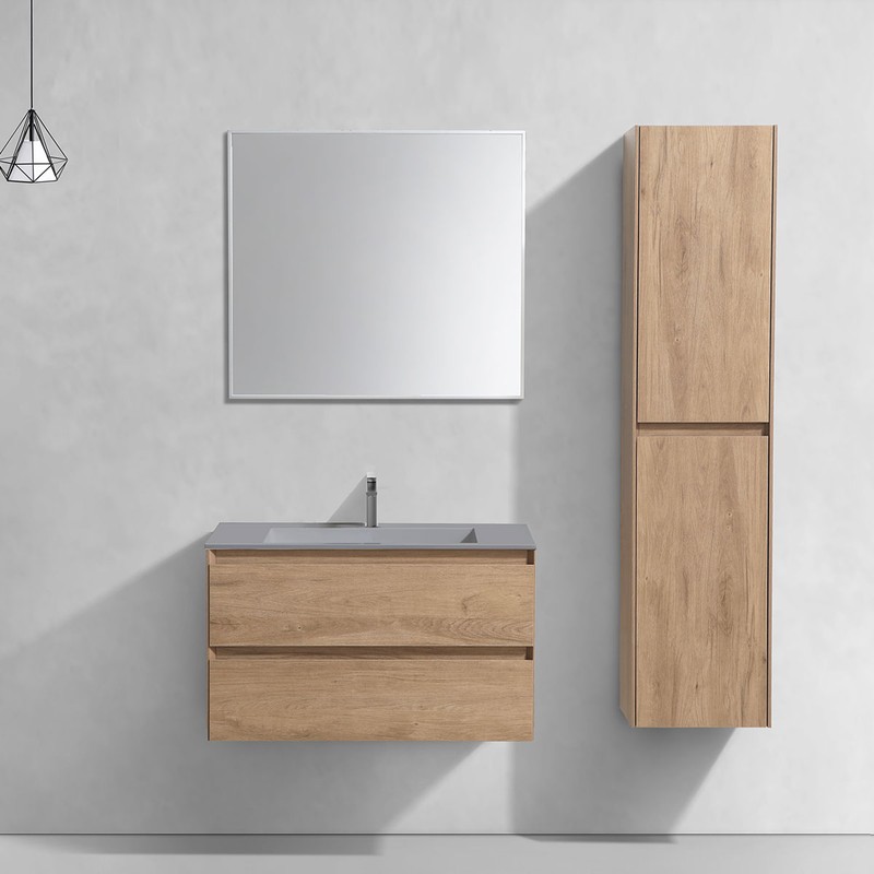 Тумба под раковину Vincea Luka 80 VMC-2L800NO подвесная N.Oak