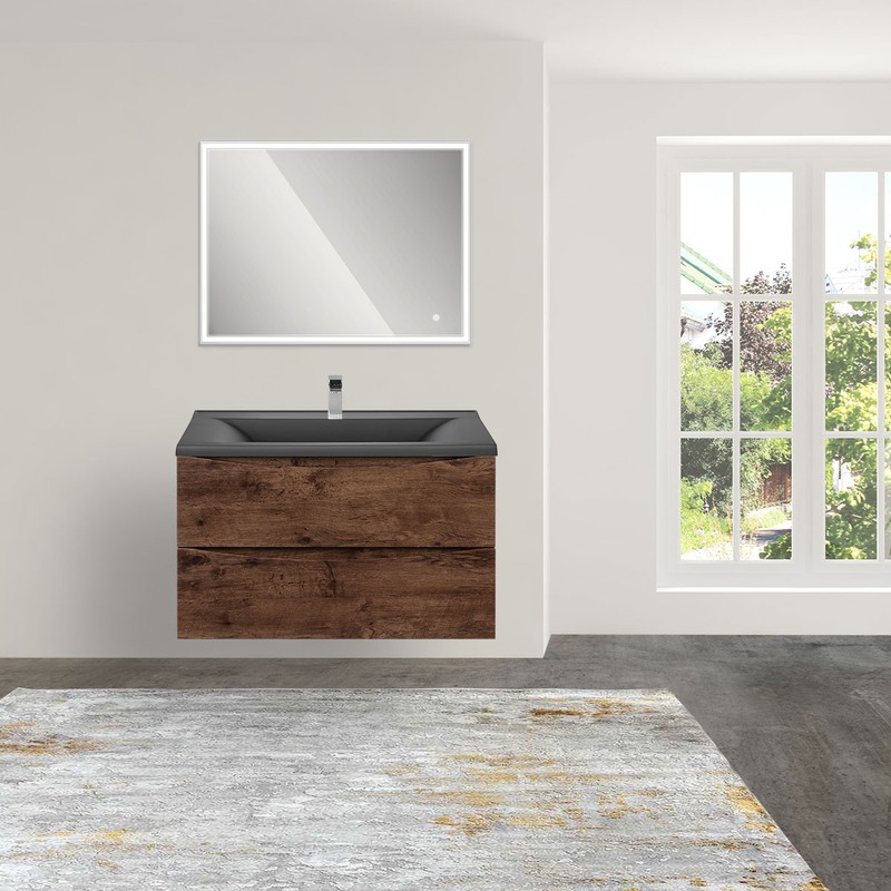 Тумба под раковину Vincea Mia 75 VMC-2MA750RW подвесная R.Wood