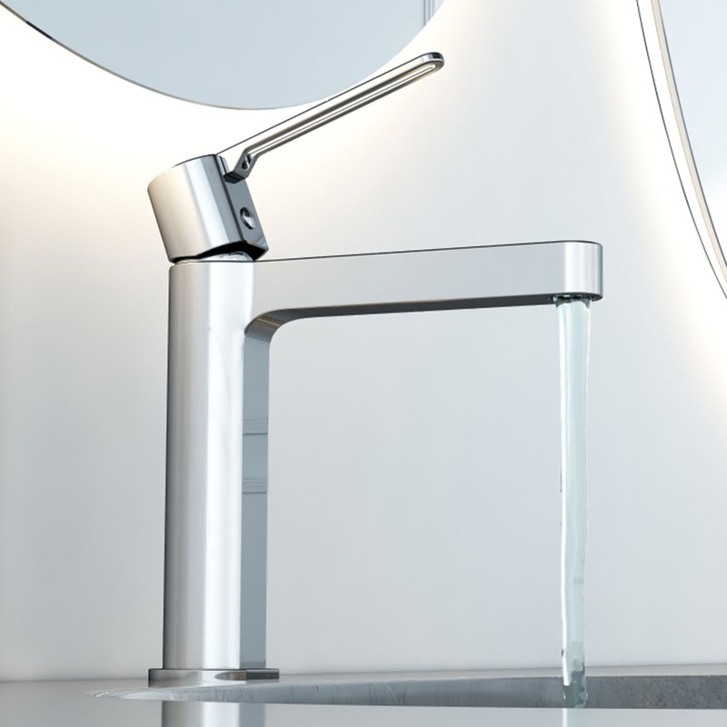 Смеситель для раковины Vincea Rondo VBF-1R1CH , хром