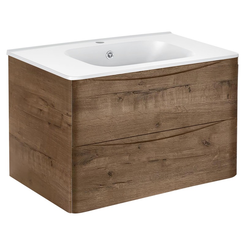 Тумба под раковину Vincea Paola 80 VMC-2P800VO подвесная V.Oak