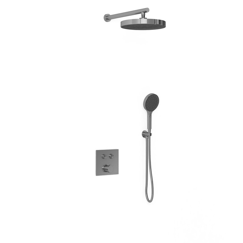 Душевой комплект Vincea  VSFW-4I212GM встраиваемый, двухрежимный, вороненая сталь