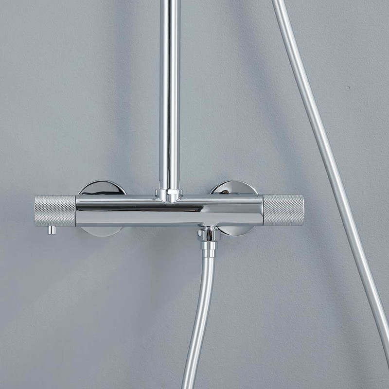 Душевая стойка Vincea  Desire VSFS-1D0TCH термостатическая, хром