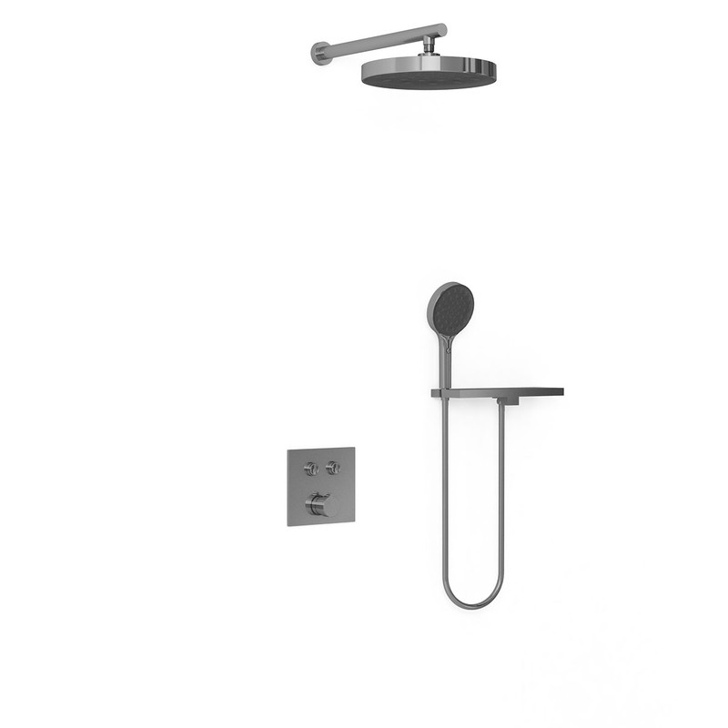 Душевой комплект Vincea  VSFW-4I212RGM встраиваемый, двухрежимный, вороненая сталь