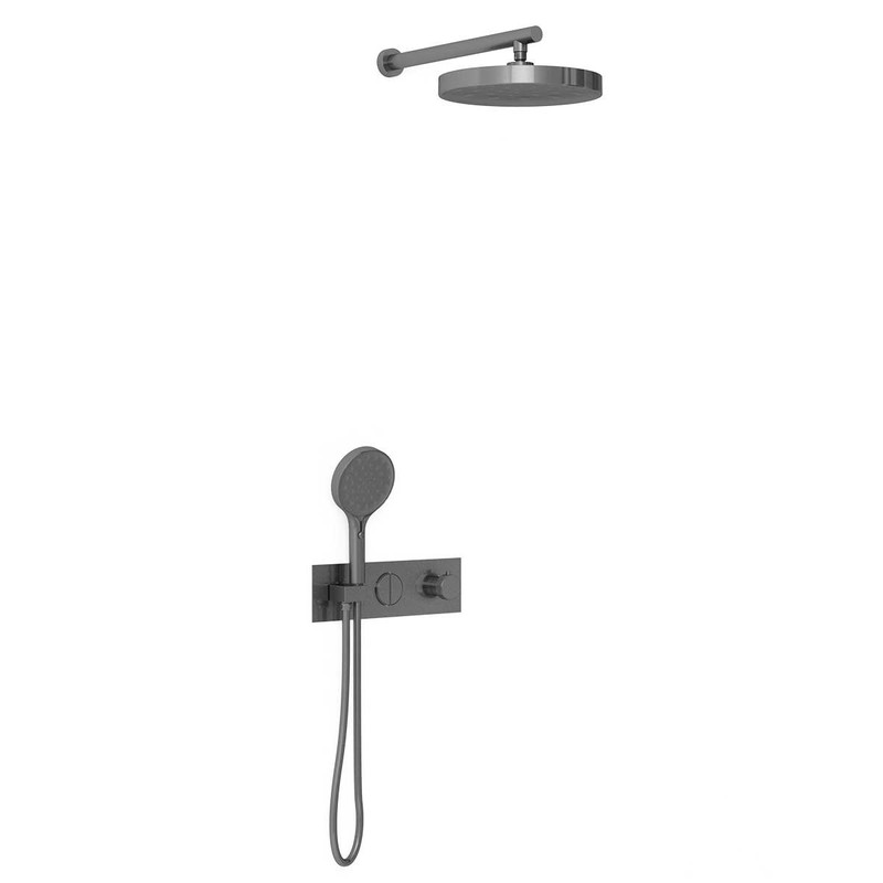 Душевой комплект Vincea  VSFW-422TI2GM встраиваемый, вороненая сталь