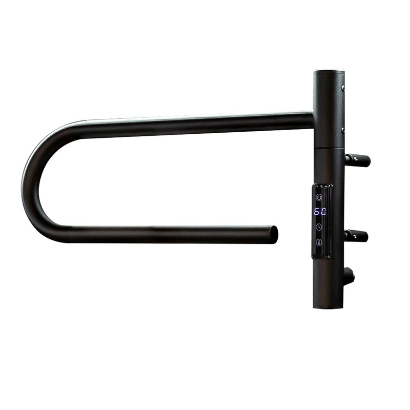 Полотенцесушитель электрический Vincea VTD-1P1BE 39x25, черный, таймер