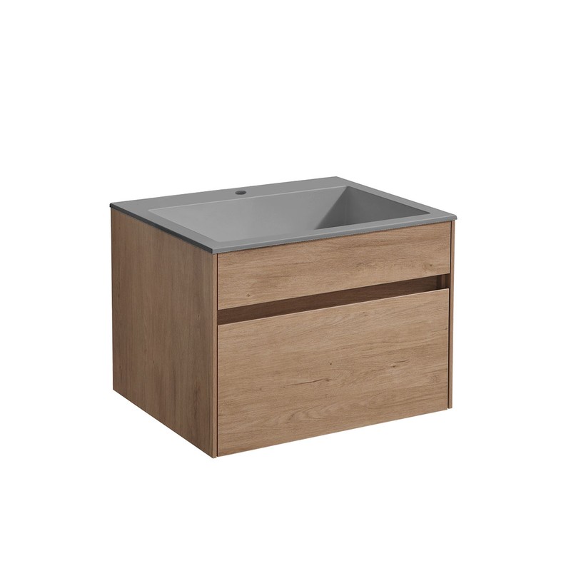 Тумба под раковину Vincea Chiara 60 VMC-2C600NO подвесная N.Oak