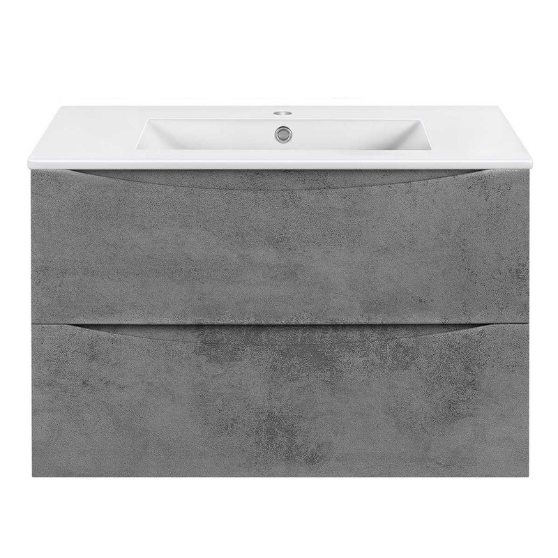 Тумба под раковину Vincea Mia Slim 80 VMC-2MC800S1BT подвесная Beton