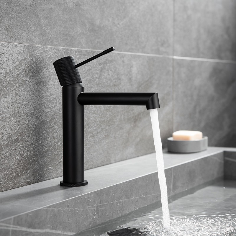 Смеситель для раковины Vincea Desire VBF-1D1MB , черный