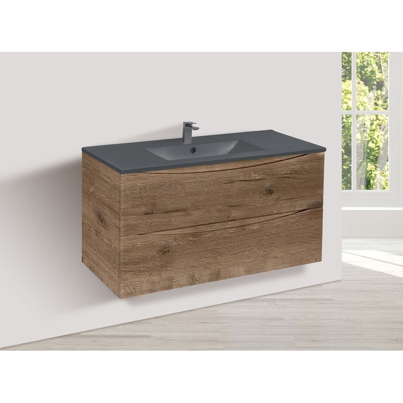 Тумба под раковину Vincea Mia 100 VMC-2MC100VO подвесная V.Oak