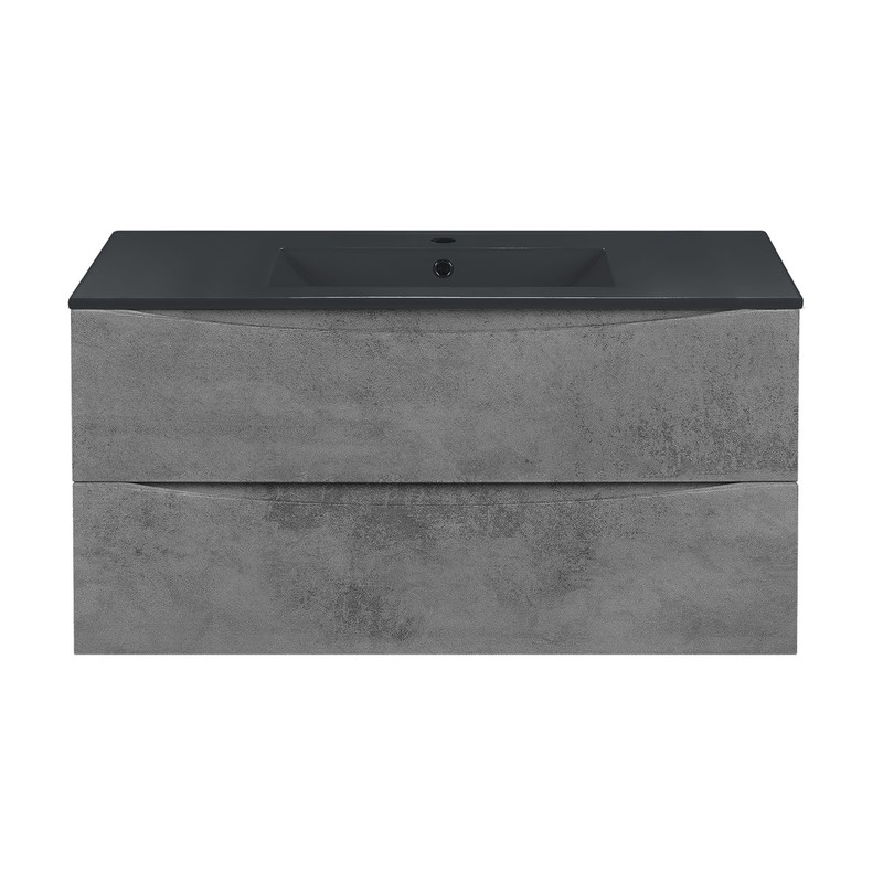 Тумба под раковину Vincea Mia 100 VMC-2MC100BT подвесная Beton