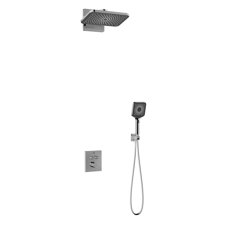 Душевой комплект Vincea  Inspire VSFW-3I21MT4CH встраиваемый, термостатический, двухрежимный, хром