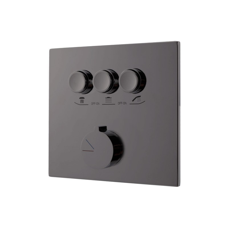 Душевой комплект Vincea  Inspire VSFW-431I2RGM встраиваемый, вороненая сталь