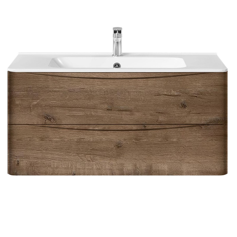 Тумба под раковину Vincea Paola 100 VMC-2P100VO подвесная V.Oak