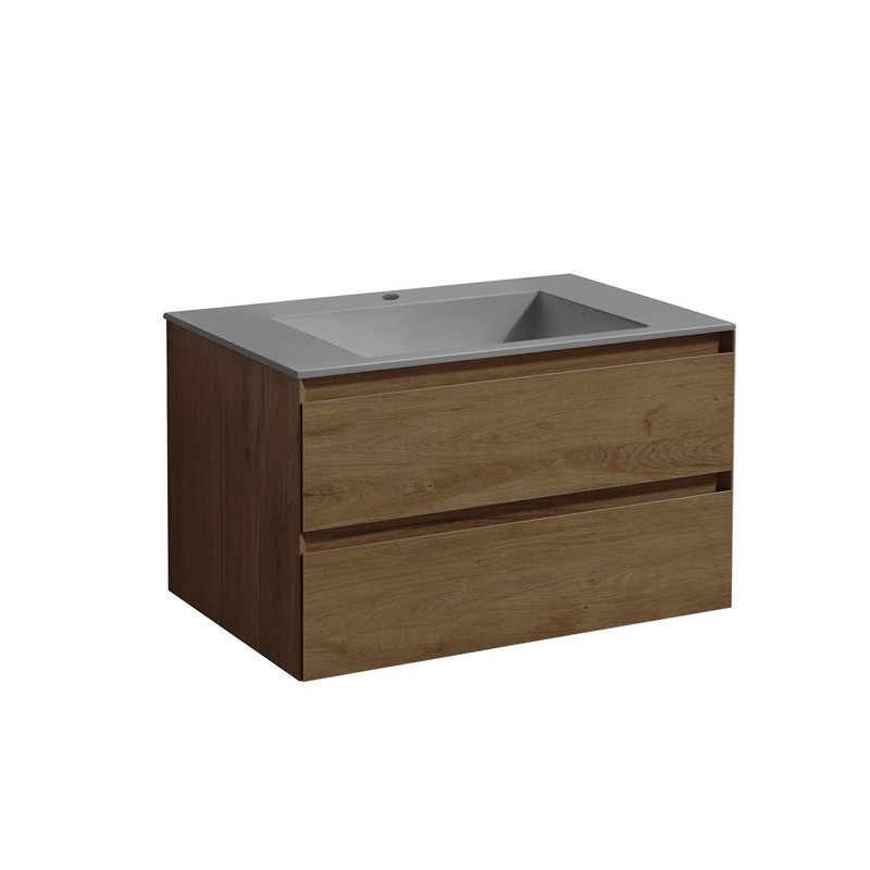 Тумба под раковину Vincea Luka 80 VMC-2L800TO подвесная T.Oak