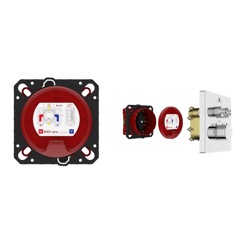 Встраиваемый смеситель для душа Vincea  VSCV-321T-MCH двухфункциональный, термостатический, хром