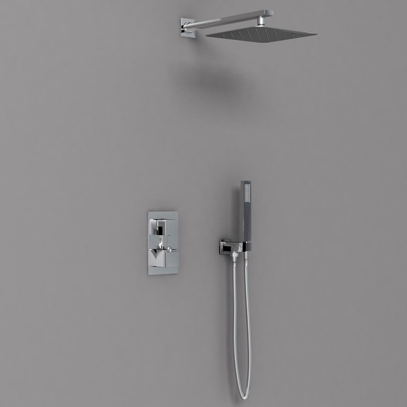 Душевой комплект Vincea  VSFW-102TCH термостатический встраиваемый, двухрежимный, хром