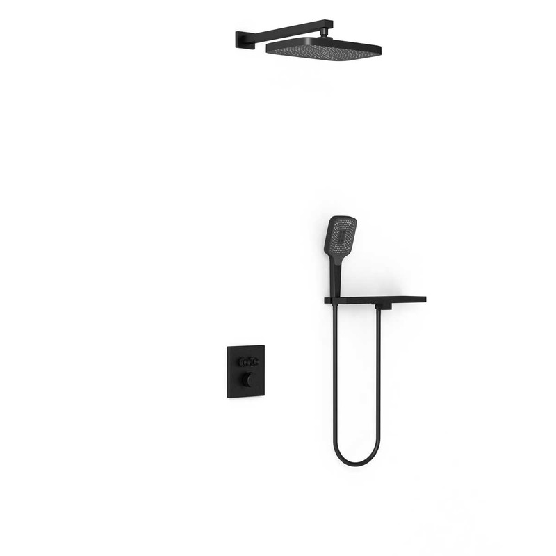Душевой комплект Vincea  VSFW-321MT1RMB встраиваемый, термостатический, двухрежимный, черный
