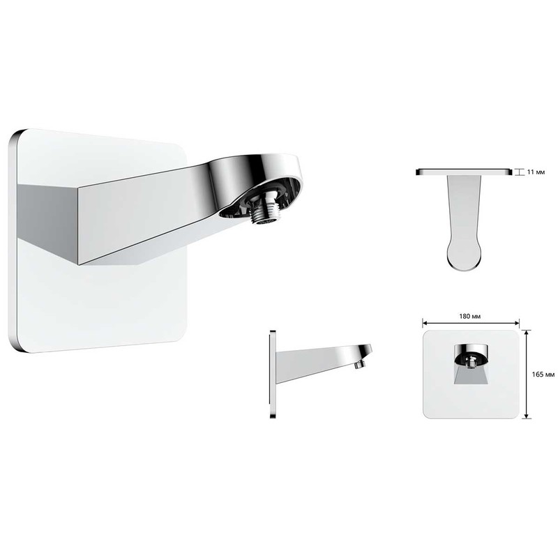 Душевой комплект Vincea  Inspire VSFW-3I22MT3RCH встраиваемый, термостатический, двухрежимный, хром