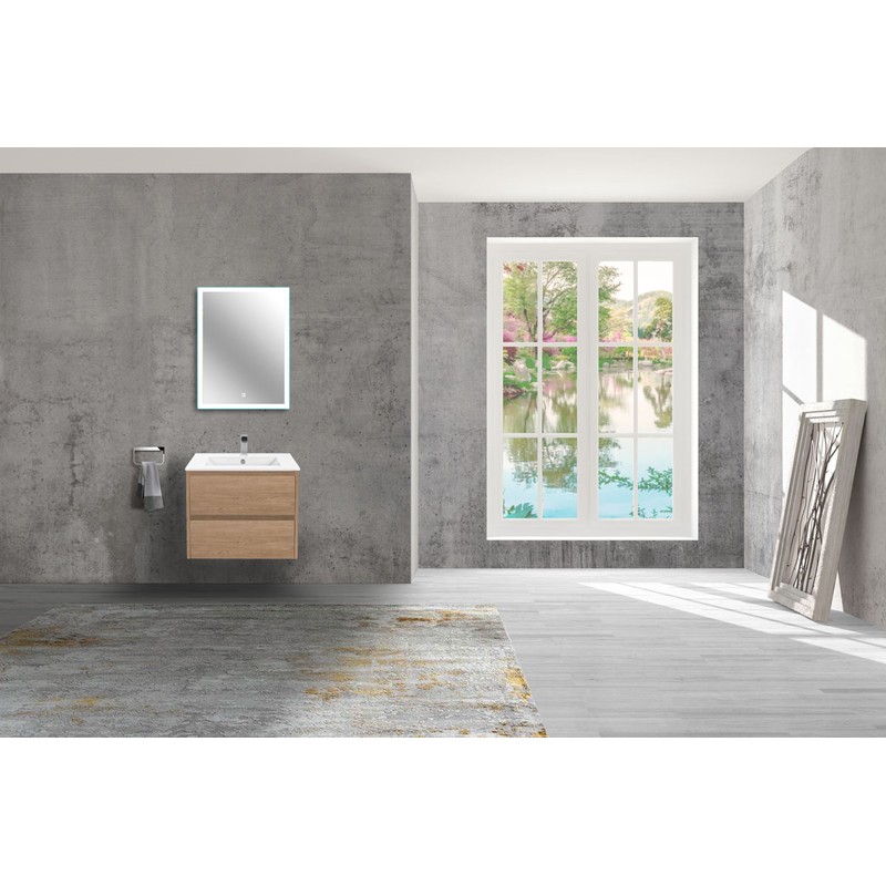 Тумба под раковину Vincea Gio 60 VMC-2G600NO подвесная N.Oak