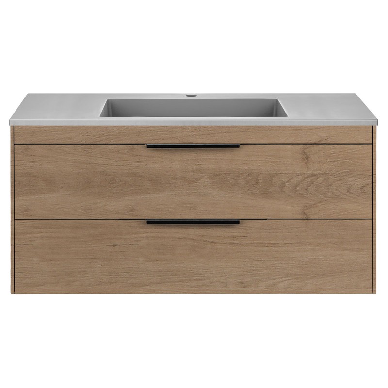 Тумба под раковину Vincea Chiara 2D 100 VMC-2C2100NO подвесная N.Oak