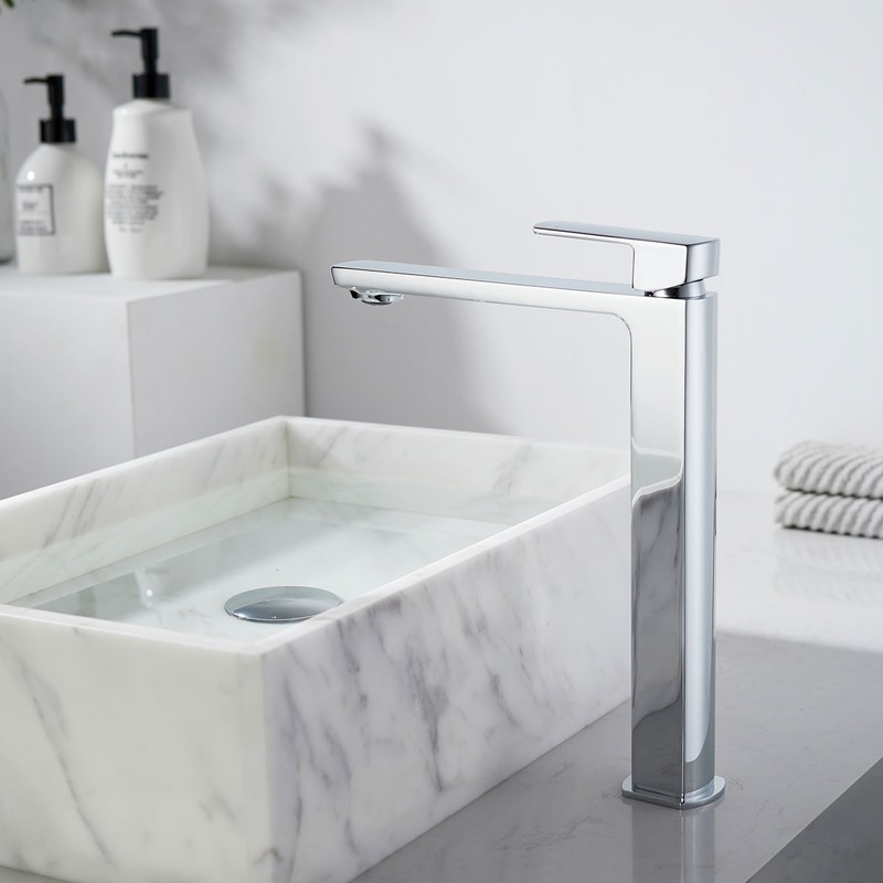 Смеситель для накладной раковины Vincea Next VBF-1N2CH , хром