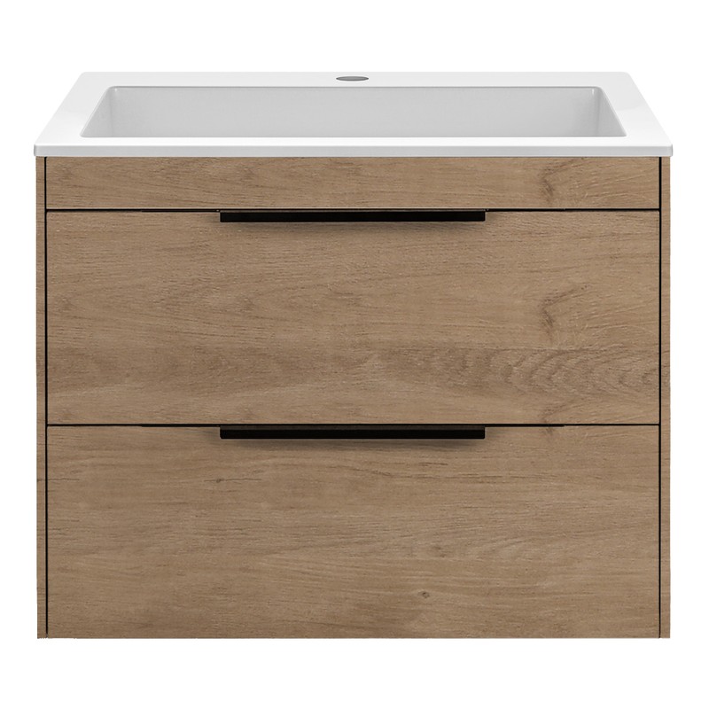 Тумба под раковину Vincea Chiara 2D 60 VMC-2C2600NO подвесная N.Oak