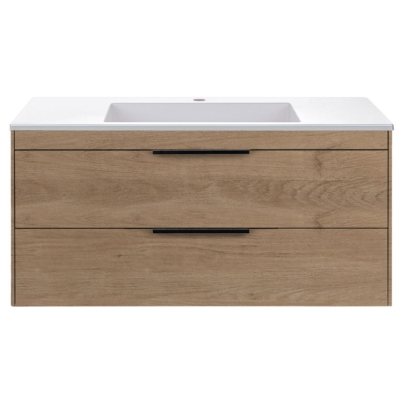 Тумба под раковину Vincea Chiara 2D 100 VMC-2C2100NO подвесная N.Oak