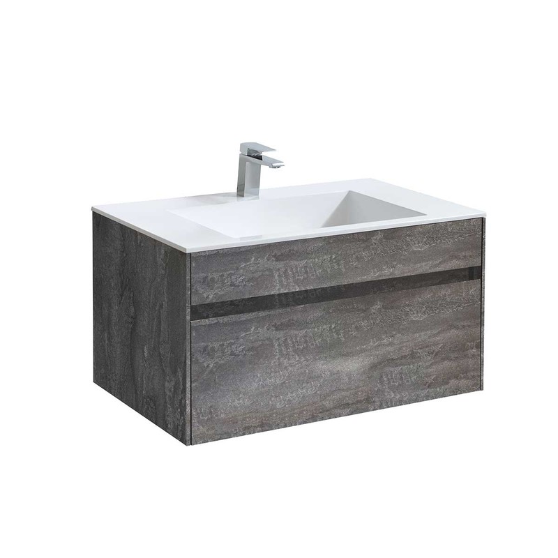 Тумба под раковину Vincea Chiara 80 VMC-2C800GS подвесная G.Stone